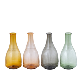 722221 | Fann recycled glass vase C - brown | PTMD