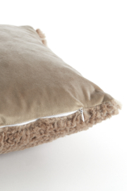 6879182 | Kussen 60x30 cm VITERBO - licht bruin | Light & Living