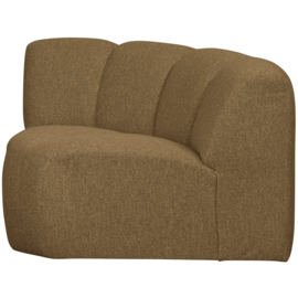 377458-GM | Mojo hoekelement - bouclé geel/bruin melange | WOOOD
