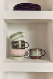 KST0072 | 70s ceramics: tea cups, odyssey (set of 2) | HKliving