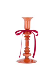 Kandelaar glas strik M - rood | Zusss - Binnenkort verwacht!