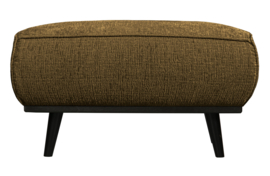 378663-BR | Statement hocker - structure velvet brass | BePureHome