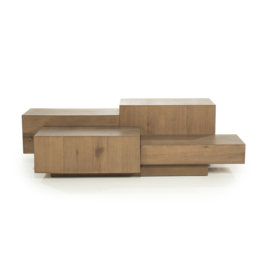 96389 | Salontafel Quinten rechthoek - bruin | Eleonora