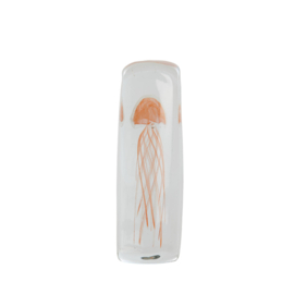 7490990 | Ornament Jellyfish M - glas oranje | Light & Living 