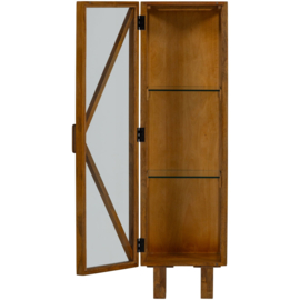377619-N | Kella 1-deurs kast - mango hout naturel | WOOOD