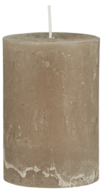 78023-76 | Rustic candle - linen Ø:6.8 H:10 | Ib Laursen 