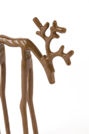 7623161 | Ornament 15x6x25 cm DEER - shiny caramel | Light & Living - Wordt verwacht!