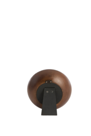 7114284 | Klok Ø15 cm VETI - mango hout bruin | Light & Living