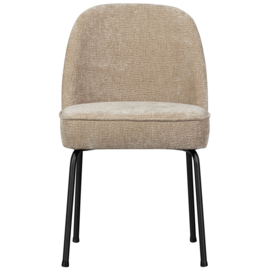 800816-SA | Vogue eetkamerstoel - 3D Chenille sand | BePureHome