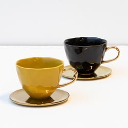105031 | UNC Good Morning cup cappuccino/tea - amber green | Urban Nature Culture 