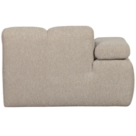 377459/60-EM | Mojo chaise longue element (links of rechts) - bouclé beige melange | WOOOD
