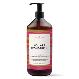 1013342 | Afwasmiddel 1L - You are wonderful | The Gift Label