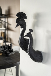 210015 | Wandornament Pavo - black | By-Boo *uitlopend artikel, laatste exemplaren