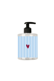 Handzeep hartje 500ml - blauw/rood/wit | Zusss