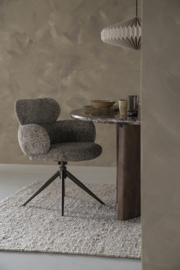 96503 | Stoel Darcio - taupe Gleam | Eleonora