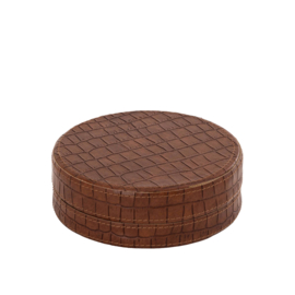 736576 | Delcia round coasters S/6 - brown | PTMD