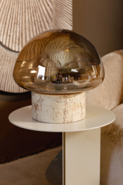 737642 | Jobani table lamp with luster glass L - beige marble | PTMD