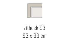 Zithoek 93 - AMARILLO 93x93 cm | Sevn