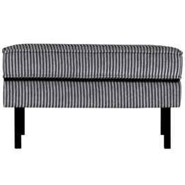 800897- ZG | Rodeo hocker op poten - zwart/grijs | BePureHome
