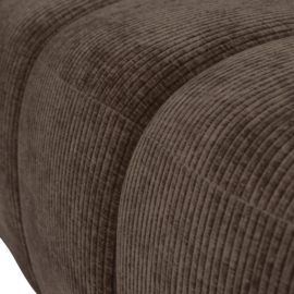 377461-B | Mojo eetbank 164cm - ribstof bruin | WOOOD