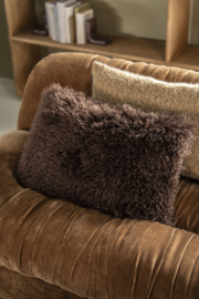 250233 | Kussen Doodly 40x60 cm - dark brown | By-Boo - Eind november verwacht!