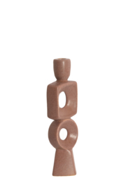 6085194 | Kandelaar 9,5x7x31 cm PICAR - terra | Light & Living