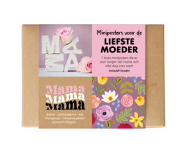 Doosje miniposters met houder - mama | Give-x