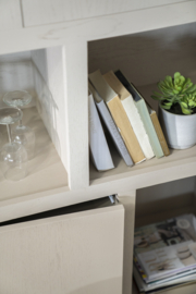 96282 | Kabinet Helsinki 200x220cm 2-delig 4-drs. 2 laden - taupe | Eleonora