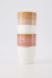 Mok L enjoy - wit/roze | Zusss 