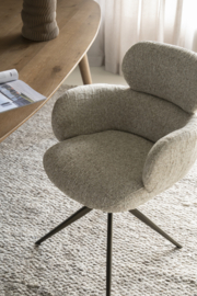 96503 | Stoel Darcio - taupe Gleam | Eleonora