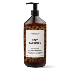 1013341 | Afwasmiddel 1L - Stay fabulous | The Gift Label