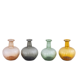 722220 | Fann recycled glass vase B - brown | PTMD