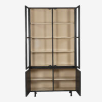Vitrinekast Langley  - Zwart | New Routz