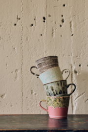 KST0259 | 70s ceramics: cappuccino mug, brew | HKliving - Medio oktober verwacht!