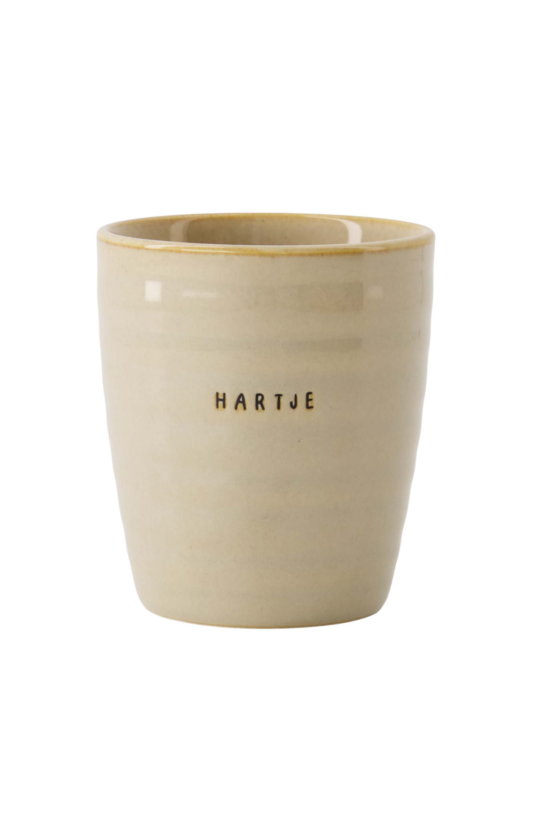 Koffiemok hartje - zand | Zusss - Wordt verwacht!