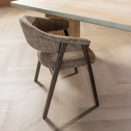 377757-D | Tunar eetkamerstoel met armleuning - hout bruin | WOOOD