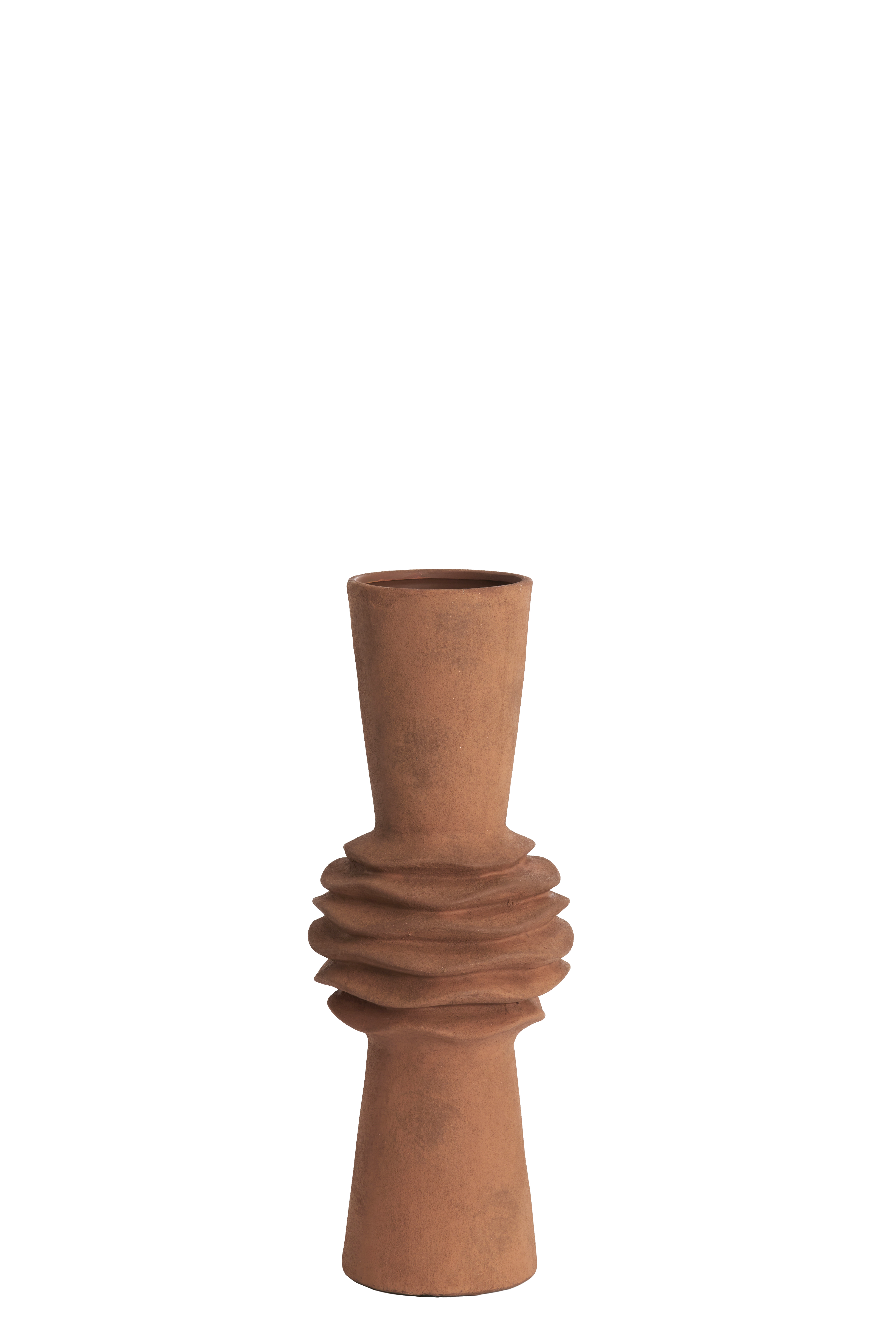 5760394 | Vaas deco Ø18x47,5 cm OLIVORA - terra | Light & Living - Binnenkort verwacht!