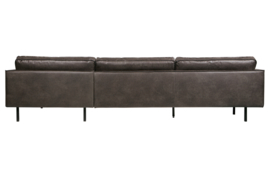 800902-Z | Rodeo chaise longue rechts - zwart | BePureHome