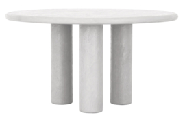 SC 180761 | Eettafel Clio rond 140 - Chalk  | DTP Home