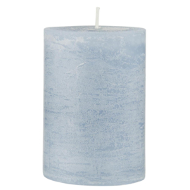 4176-26 | Rustic candle - light blue Ø:7 H:10 | Ib Laursen 