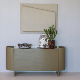377771-G | Liora dressoir - hout hoogglans groen [fsc] | WOOOD