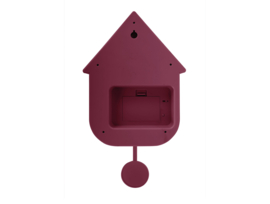 KA6094PU | Wall clock modern cuckoo Oro - dark mauve | Karlsson by Present Time