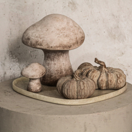 734730 | Yunis pumpkin shaped statue XS - beige | PTMD 