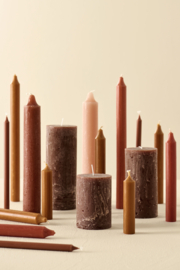 78024-70 | Rustic candle - rust Ø:6.8 H:14 | Ib Laursen 