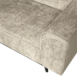 378652-WH | Statement hoekbank links - structure velvet wheatfield | WOOOD