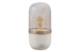 375415-G | Flora tafellamp - metaal/glas grijs | WOOOD Exclusive