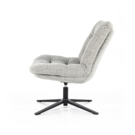  95580 | Fauteuil Danica - lichtgrijs baquer | Eleonora