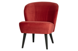 375690-P | Sara fauteuil - fluweel raspberry | WOOOD