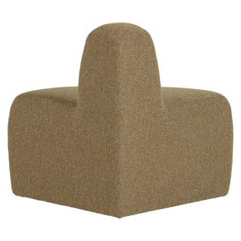 377901- GM | Mojo eetbank hoek rond rugleuning - boucle geelbruin | WOOOD