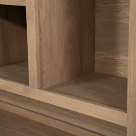 96274 | Kabinet Helsinki 150x220cm 2-delig 3-drs. 2 laden - lichtbruin | Eleonora